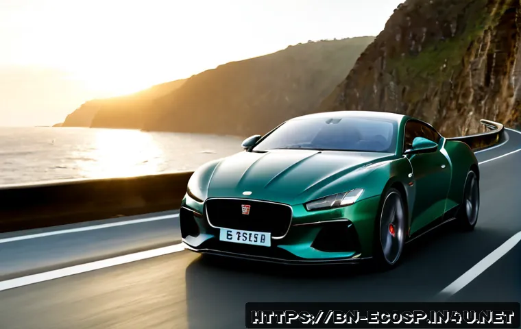Home 17 애스턴마틴 DBS 슈퍼레제라의 고속 주행 성능 - Photorealistic high-speed luxury grand touring coupe inspired by a British supercar, metallic deep g...
